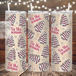 Tis' The Season Metal Stainless Steel Insulated Tumbler